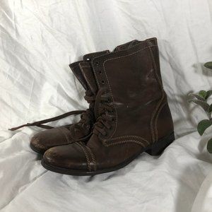 Steve Madden Troopa Lace Up Combat Boots